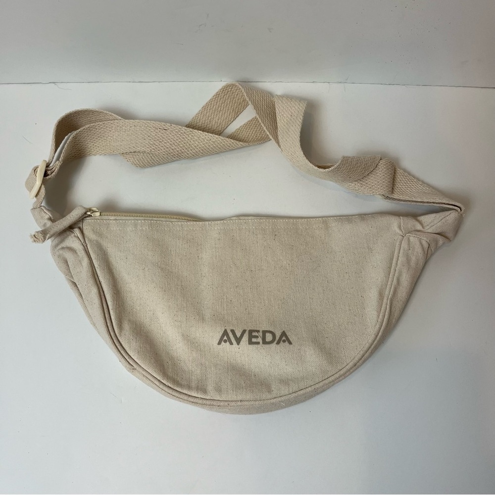 Aveda Cream‎ Zip Top Crossbody Bag